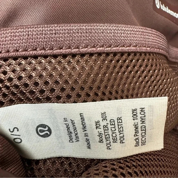 Lululemon Everywhere fleece Belt Bag Brown Earth/Gold size 1L - Picture 5 of 10